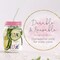 11 Piece Set of Plastic Mason Jars for Bachelorette Parties, Weddings, and Bridal Showers